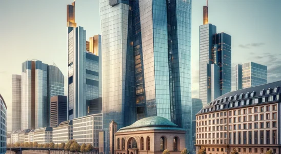 Die Europäische Zentralbank in Frankfurt
