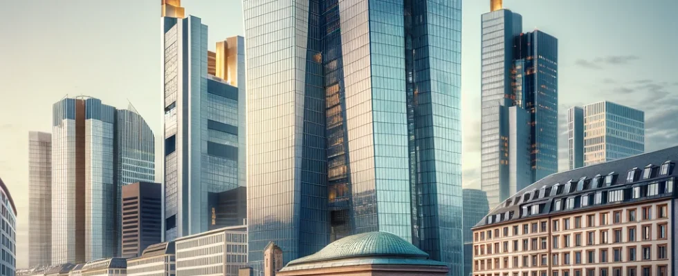Die Europäische Zentralbank in Frankfurt